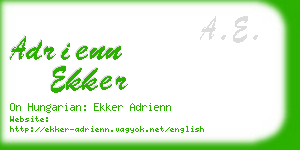 adrienn ekker business card